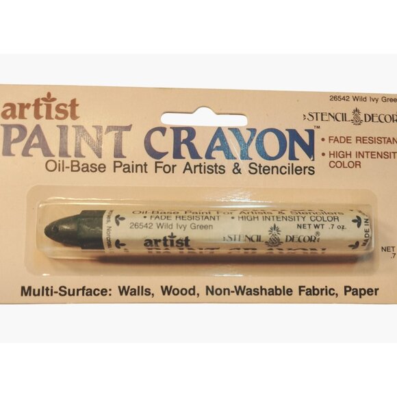 Stencil Decor Other - Artist Paint Crayon wild Ivy Green Oil Base Artist Stenciler 26542